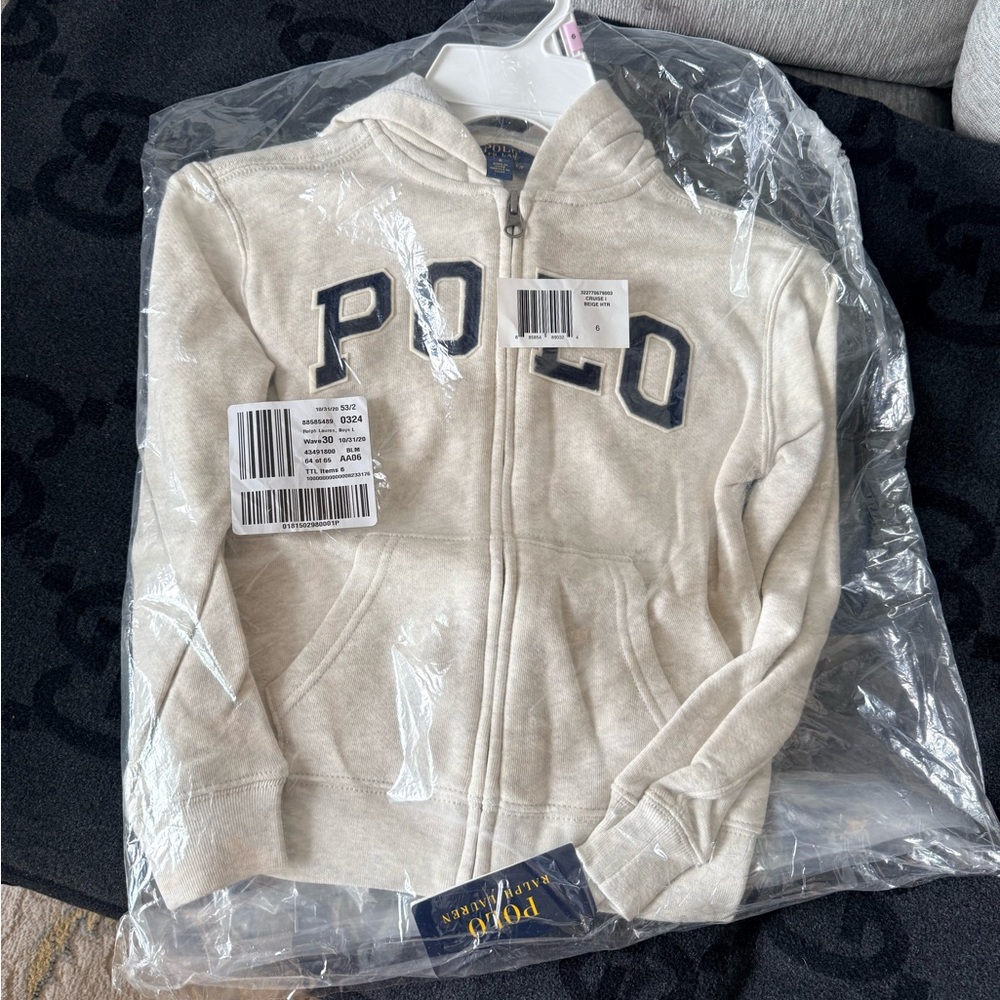 Polo Ralph Lauren Boys' Logo Zip Hoodie size 6